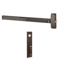 Sargent 8863-G-PTB Rim Exit Device, Classroom Function, PTB Thumbpiece Trim, For 43-48 Inch Width Door, Hex Key Dogging, Reversible, Less Cylinder, US10B-613 Oil Rubbed Bronze