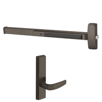 Sargent 8873-F-ETB-24V Electrified Rim Exit Device, Fail Safe Power Off Unlocks Lever, No Cylinder, For 33-36 Inch Width Door, Hex Key Dogging, US10B-613 Oil Rubbed Bronze