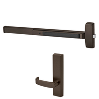 Sargent 8873-F-ETL-24V Electrified Rim Exit Device, Fail Safe Power Off Unlocks Lever, No Cylinder, For 33-36 Inch Width Door, Hex Key Dogging, US10BE-613E Dark Oxidized Bronze