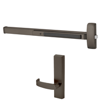 Sargent 8873-G-ETL-12V Electrified Rim Exit Device, Fail Safe Power Off Unlocks Lever, No Cylinder, For 43-48 Inch Width Door, Hex Key Dogging, US10B-613 Oil Rubbed Bronze