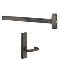 Sargent 8873-J-ETJ-12V Electrified Rim Exit Device, Fail Safe Power Off Unlocks Lever, No Cylinder, For 37-42 Inch Width Door, Hex Key Dogging, US10B-613 Oil Rubbed Bronze