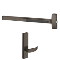 Sargent 8873-J-ETP-12V Electrified Rim Exit Device, Fail Safe Power Off Unlocks Lever, No Cylinder, For 37-42 Inch Width Door, Hex Key Dogging, US10B-613 Oil Rubbed Bronze