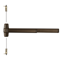 Von Duprin 9847NL-OP-3 Concealed Vertical Rod Exit Device, Nightlatch Function, 36 Inch Device, 80-100 Inch Door Height, 711 Black Anodized Aluminum
