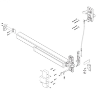 Von Duprin 9952L-06 Pool Gate Exit Device, Weather Resistant, With 252L-06 Lever, Less Mortise Cylinder, Grade 1