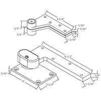 ABH 0147 1.5 Heavy Pivot Set dimensions