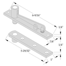 ABH 0320 Center Hung Top Pivot dimensions