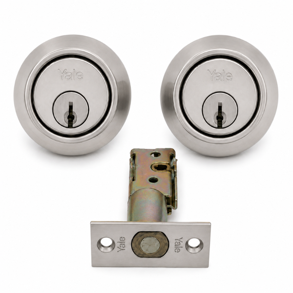 Accentra (Yale) 3322B-US26D Double Cylinder Deadlock 2 3/4 BS KR Satin Chrome Finish