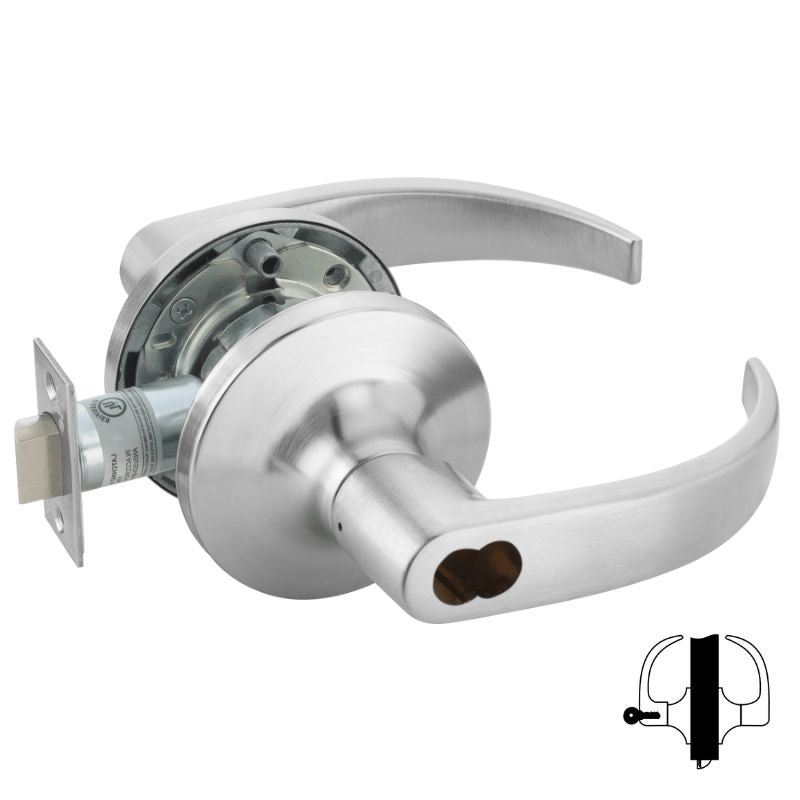 Accentra (Yale) PB5491LN-24V-626, Electrified Cylindrical Lever Lock,