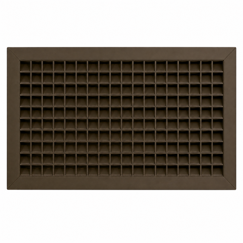 Air Louvers 1900ASG 24x12-BZ Security Door Louver Fire Rated Adjustable With Security Grille
