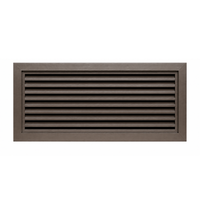Air Louvers 800A1-BZ Metal Door Louver with Inverted "Y" Blades Self-attaching, Powder Coat Bronze Finish