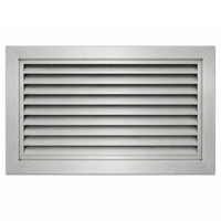 Air Louvers 800A1-SS Metal Door Louver with Inverted "Y" Blades Self-attaching, 20 gauge stainless steel, #4 finish
