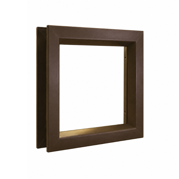 Air Louvers VLFEZ Beveled Vision Lite For 3/16'' to 1/4'' Glass, Self-Attaching, Bronze Material