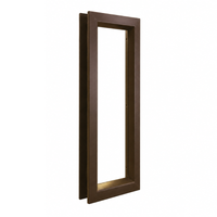 Air Louvers VLFEZ Beveled Vision Lite For 3/16'' to 1/4'' Glass, Self-Attaching, Bronze Material