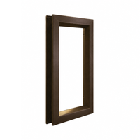 Air Louvers VLFEZ Beveled Vision Lite For 3/16'' to 1/4'' Glass, Self-Attaching, Bronze Material