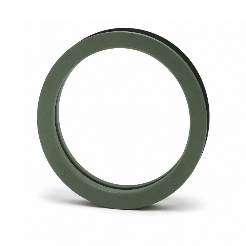 Air Louvers VLFR-B Standard Round Shape Kit, 1" Visible, For 1 3/4" Thick Doors, 18Ga, Accepts 3/16"-1/4" Glass, Mineral Bronze