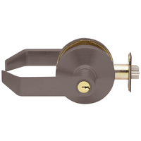 Falcon B511P6DAN, Entry/Office, Dane Lever, 6-Pin Schlage C Keyway Cylinder, Keyed Different, [2] Keys, 2-3/4" Backset, ASA 4 7/8 Strike, Grade 2, Non Handed