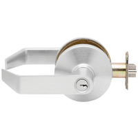 Falcon B511P6DAN, Entry/Office, Dane Lever, 6-Pin Schlage C Keyway Cylinder, Keyed Different, [2] Keys, 2-3/4" Backset, ASA 4 7/8 Strike, Grade 2, Non Handed