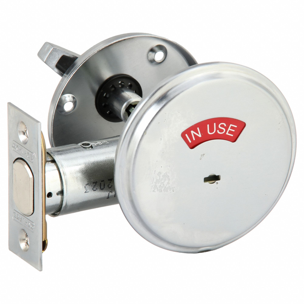 Schlage B571-626 Deadlock Door Bolt Occupancy Indicator, Satin Chrome Finish