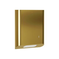 Bradley Elvari 2B1-11 surface mounted towel dispenser, medium capacity, brushed brass finish