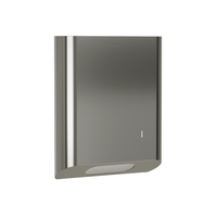 Bradley Elvari 2B1-11-BS surface-mounted medium towel dispenser, brushed stainless steel with curved bottom opening