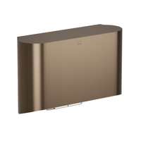 Bradley 2B4-2110000 Elvari surface-mounted hand dryer in BZ bronze finish with curved rectangular cover