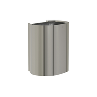 Bradley 3B1-1136-BS Elvari surface-mounted large-capacity waste receptacle, brushed stainless steel