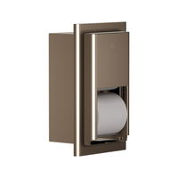 Bradley 5B2-000000-BZ recessed toilet tissue dispenser in bronze finish, medium-capacity Elvari series