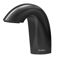 Bradley 6-3100-BB Verge Crestt Series deck mounted touchless soap dispenser, brushed black finish