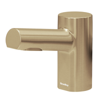 Bradley 6-3300-BR Verge Metro Series deck mounted touchless soap dispenser in brushed brass finish
