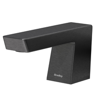 Bradley 6-3700-BB Verge Zen deck-mounted soap & faucet dispenser, brushed black angular design