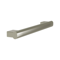 Bradley Elvari 8B1-0012400 24in oval grab bar in brushed nickel (BN) with concealed mounting flanges