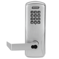 Schlage Electronics CO100CY50-KP-RHO Entrance/Office Electronic Push Button Locks, Rhodes Lever - US26D-626 Satin Chrome