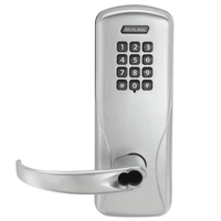 Schlage Electronics CO100CY70-KP-SPA-B Classroom/Storeroom Electronic Cylindrical Keypad Lock, SFIC Prep Less Core - US26D-626 Satin Chrome