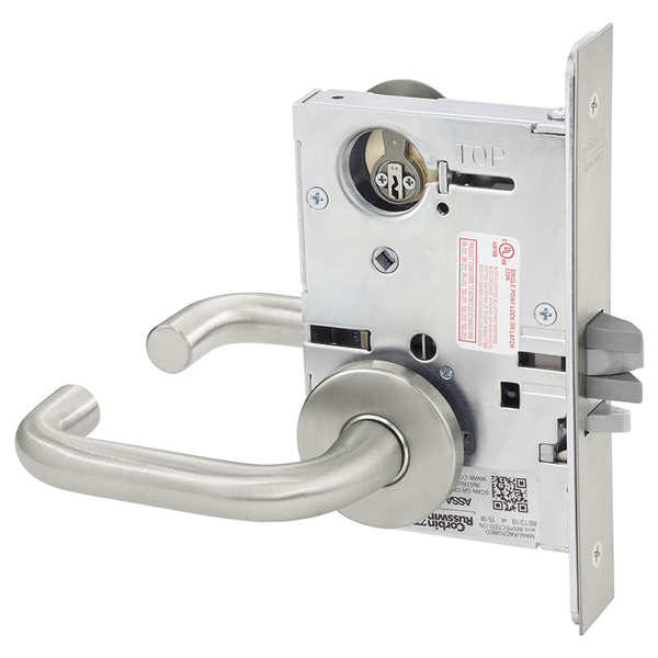 Corbin Russwin ML2055-LWA Classroom Mortise Lock, Lustra Lever, M Escutcheon