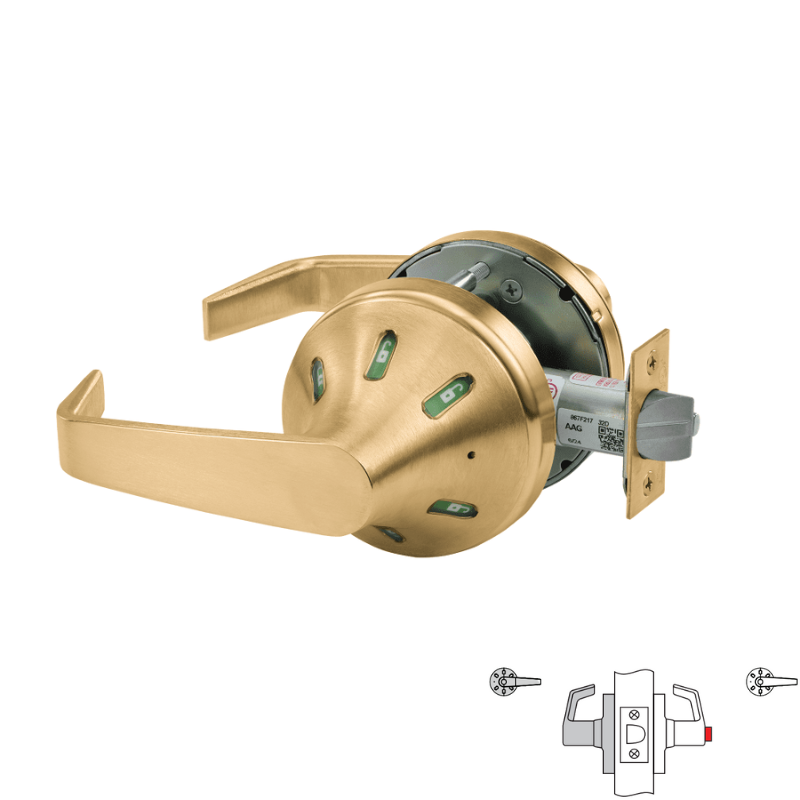 Corbin Russwin CLX3320-NVSL-V33 Privacy Cylindrical Lock With Status I