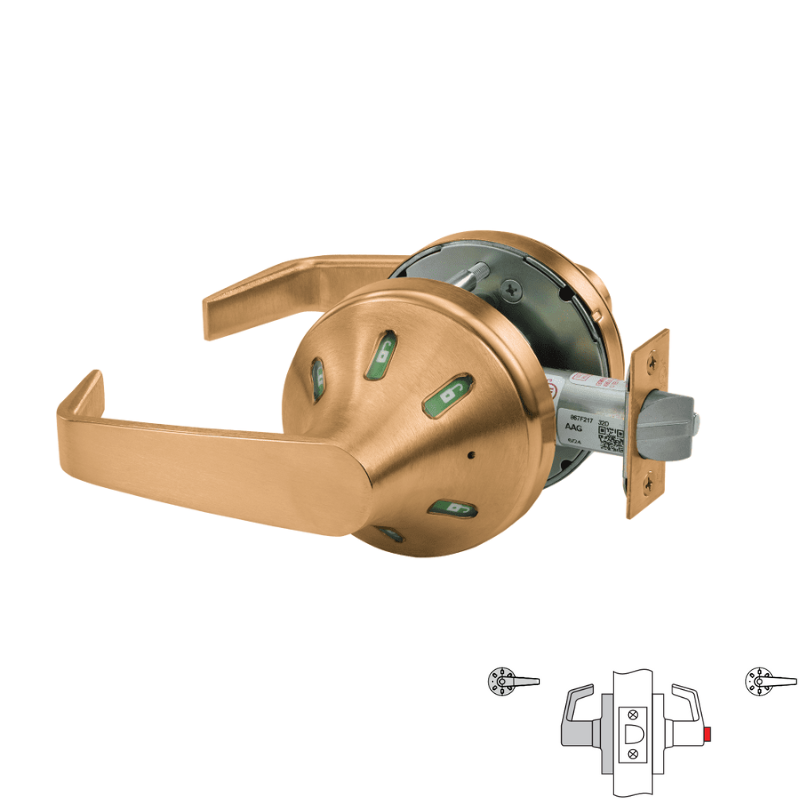 Corbin Russwin CLX3320-NVSL-V33 Privacy Cylindrical Lock With Status I