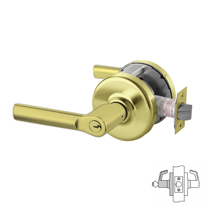 Corbin Russwin CLX3357-106D Cylindrical Lock, Storeroom or Closet Func