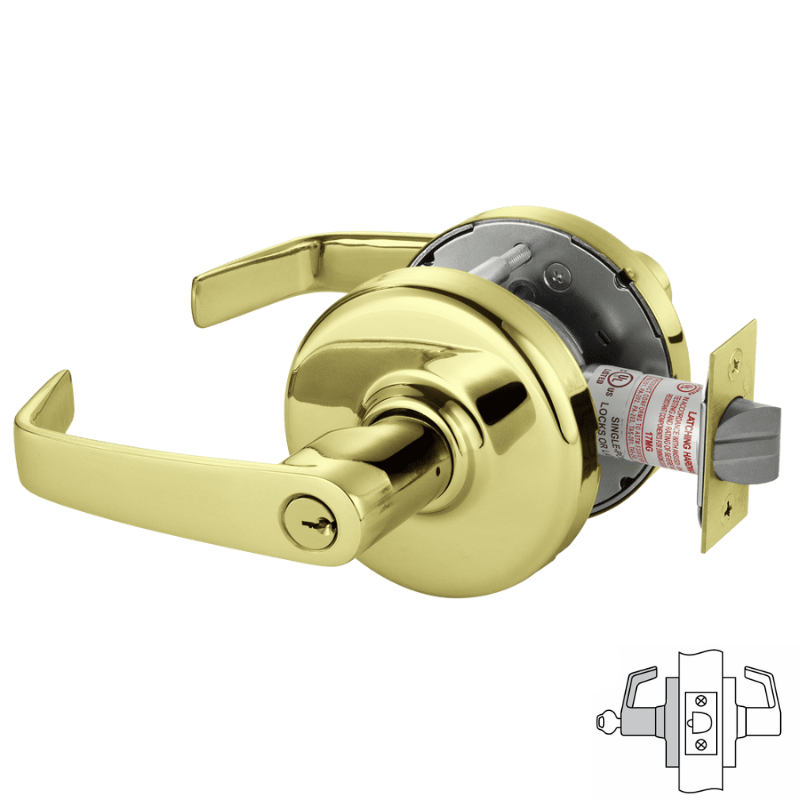 Corbin Russwin CLX3357-NZD Cylindrical Lock, Storeroom or Closet Funct Corbin Russwin CLX3357-NZD Cylindrical Lock, Storeroom or Closet Funct