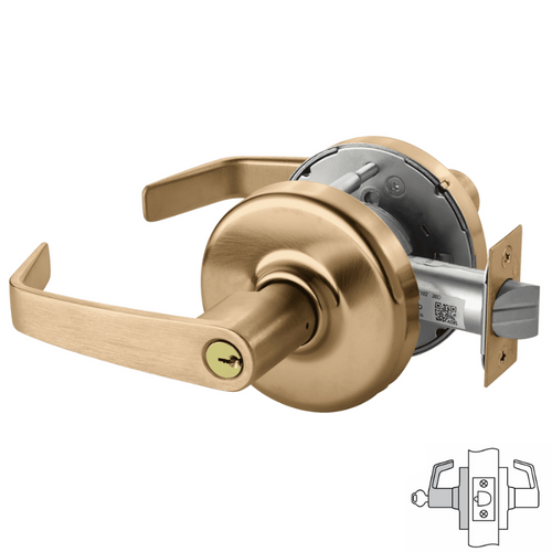 Corbin Russwin CLX3357-NZD Cylindrical Lock, Storeroom or Closet Funct Corbin Russwin CLX3357-NZD Cylindrical Lock, Storeroom or Closet Funct