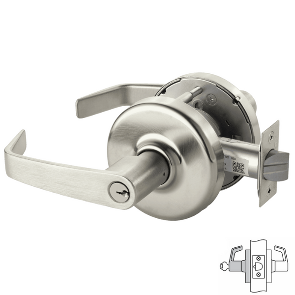Corbin Russwin CLX3357-NZD Cylindrical Lock, Storeroom or Closet Funct Corbin Russwin CLX3357-NZD Cylindrical Lock, Storeroom or Closet Funct