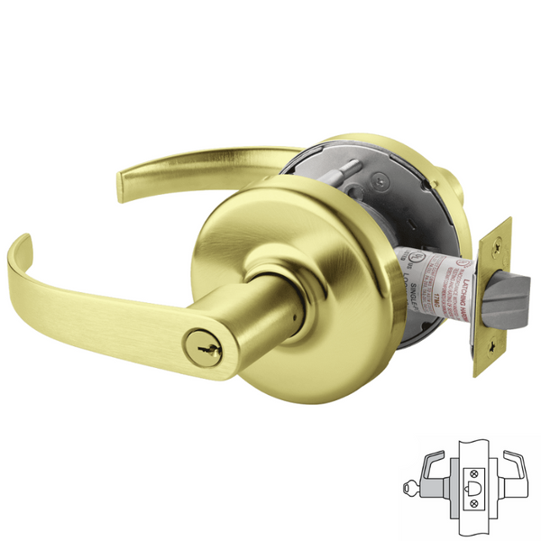 Corbin Russwin CLX3357-PZD Cylindrical Lock, Storeroom or Closet Funct Corbin Russwin CLX3357-PZD Cylindrical Lock, Storeroom or Closet Funct