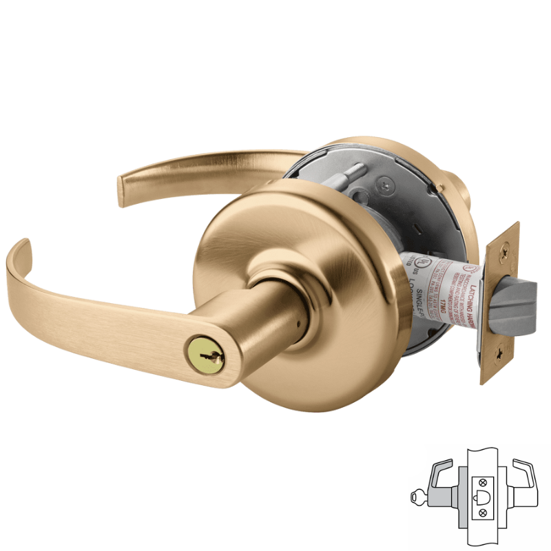 Corbin Russwin CLX3357-PZD Cylindrical Lock, Storeroom or Closet Funct