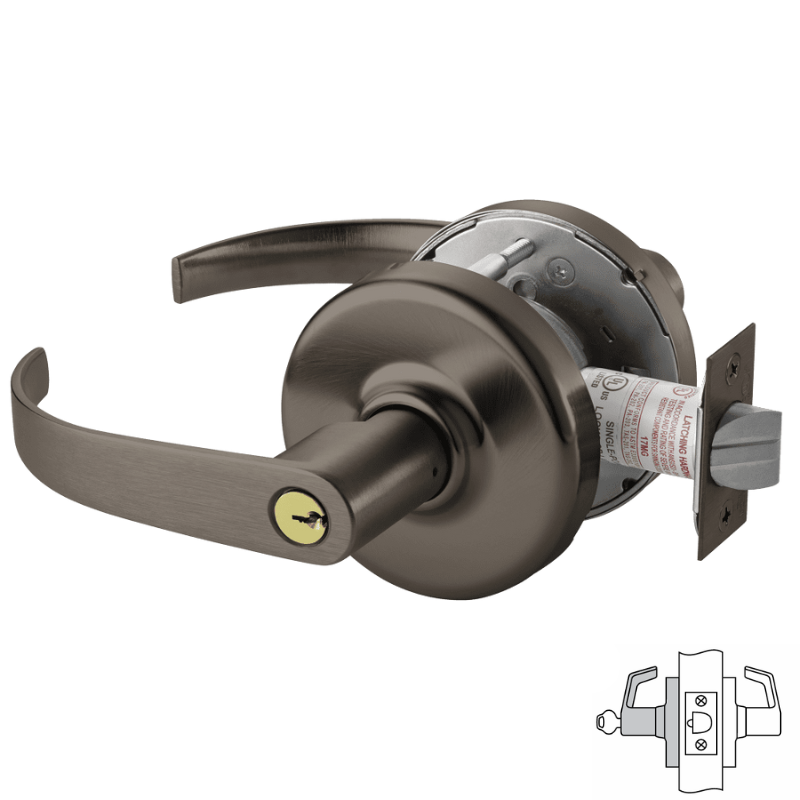 Corbin Russwin CLX3357-PZD Cylindrical Lock, Storeroom or Closet Funct