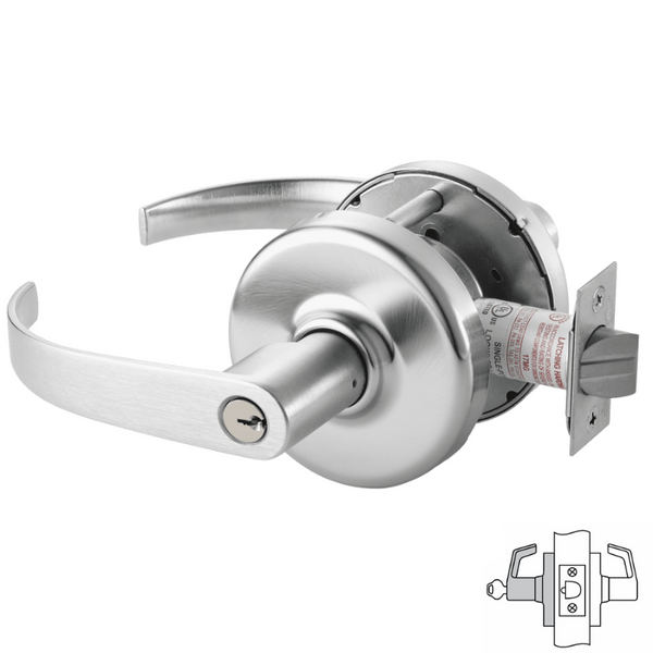 Corbin Russwin CLX3357-PZD Cylindrical Lock, Storeroom or Closet Funct