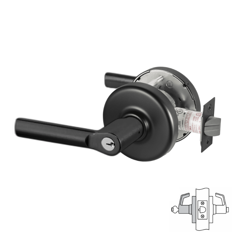 Corbin Russwin CLX3361-106D Cylindrical Lock, Entry or Office Function, Decorative Lever, Multiple Core Options