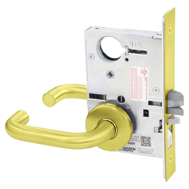 Corbin Russwin ML2051-LWA-LC Entrance or Office Mortise Lock, Lustra L