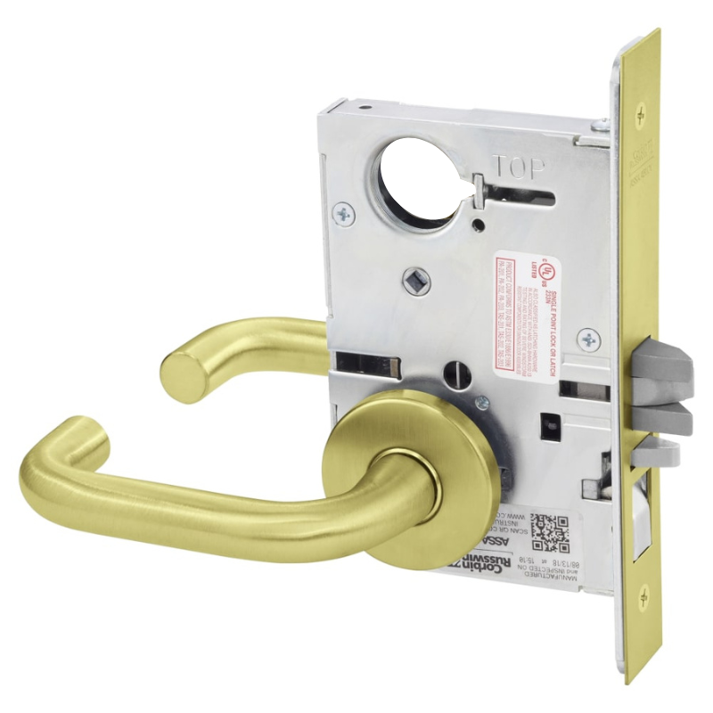 Corbin Russwin ML2051-LWA-LC Entrance or Office Mortise Lock, Lustra L