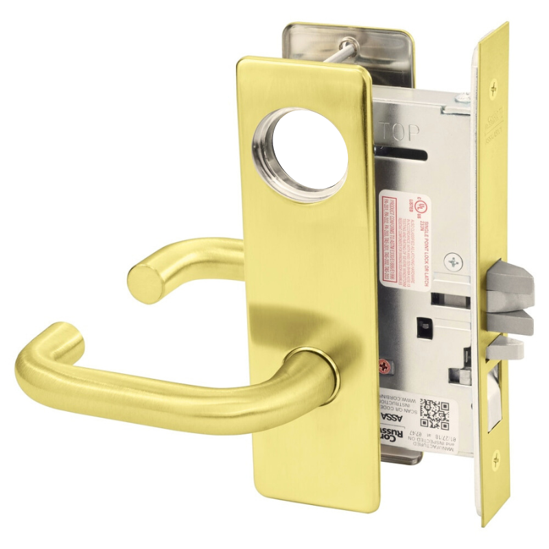 Corbin Russwin ML2051-LWM-LC Entrance or Office Mortise Lock, Lustra L Corbin Russwin ML2051-LWM-LC Entrance or Office Mortise Lock, Lustra L