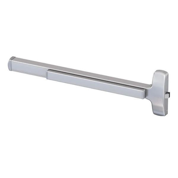 Falcon F-25-R-EO-3-0-US32D Fire Rated Rim Exit Device, Wdie Stile, Exit Only, Less Dogging, Satin Stainless Steel Finish