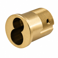 KSP 407 6/7 Pin Mortise Cylinder Housing, Less Core, finish US4